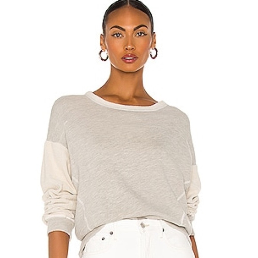 NWT Michael Stars Light Gray Ezra Sweater